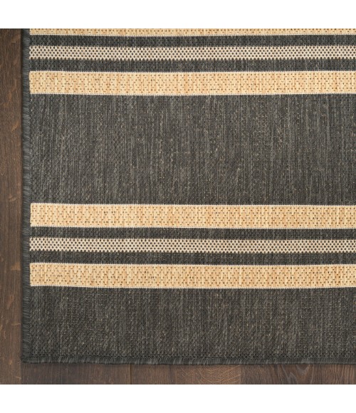 Nourison Horizon Indoor/Outdoor Charcoal HOZ05 6 ft. x 9 ft. Rect. Rug