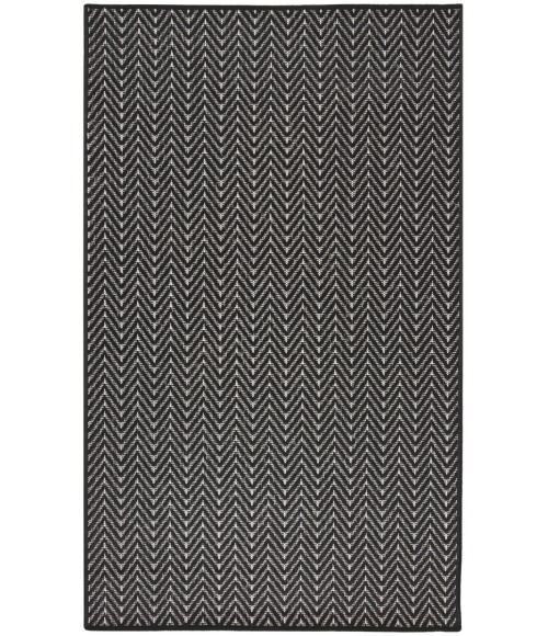 Nourison Horizon Indoor/Outdoor Black HOZ02 3 ft. X 5 ft. Rect. Rug