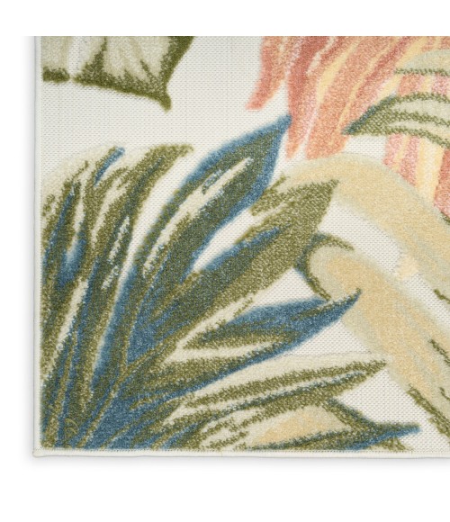 Nourison Aloha Ivory Green ALH43 3 ft. 6 in. X 5 ft. 6 in. Rect. Rug
