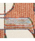 Nourison Nordic Ivory Rust NRC17 4 ft. X 6 ft. Rect. Rug