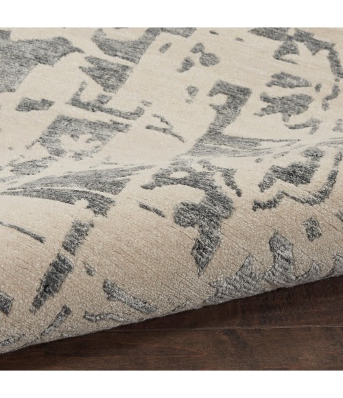 Nourison Silk Shadows Ivory Grey SHA19 2 ft. X 3 ft. Rect. Rug