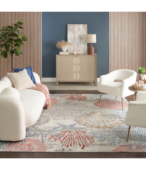 Nourison Pompeii Multicolor PMP04 7 ft. 10 in. X 9 ft. 10 in. Rect. Rug