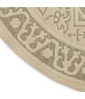 Nourison Tulum Taupe Olive TLM05 8 ft. X Round Rug