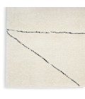 Nourison Cozy Modern Ivory Black Rug CMD02 5 ft. 3 in. X 7 ft. Rect. - Rugs Town Nourison Cozy Modern Ivory Black CMD02 5 ft. 3 in. X 7 ft. Rect. Rug