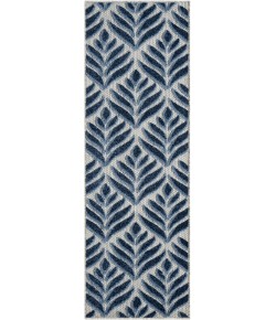 Nourison Home Aloha ALH35 Blue 2 ft. 3 in. X 12 ft. Area Rug