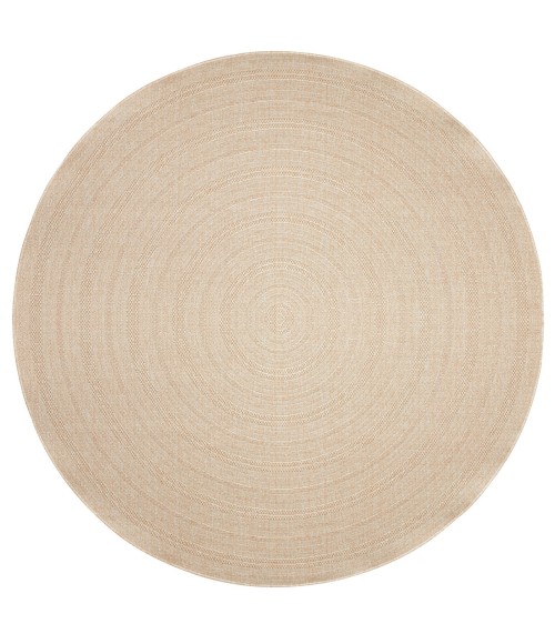 Nourison Tulum Cream TLM04 8 ft. X Round Rug