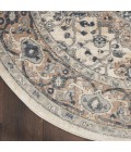 Nourison Concerto Ivory Grey CNC05 10 ft. X Round Rug
