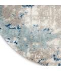 Nourison Concerto Ivory Grey Blue CNC01 10 ft. X Round Rug