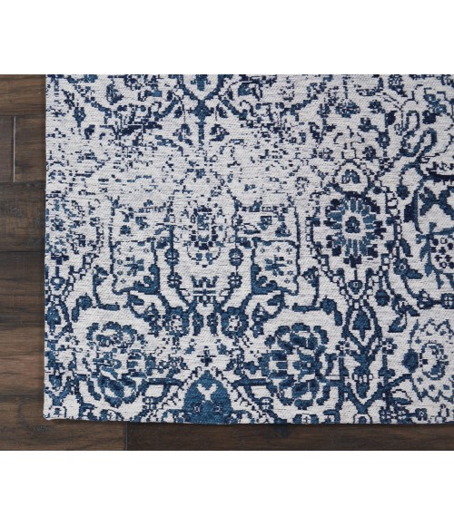 Nourison Damask Iory Navy DAS06 5 ft. x 7 ft. Rect. Rug