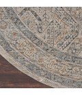 Nourison Nyle Ivory/Grey/Blue Rug NYE01 7’10” X Round - Rugs Town Nourison Nyle Ivory/Grey/Blue NYE01 7’10” X Round Rug