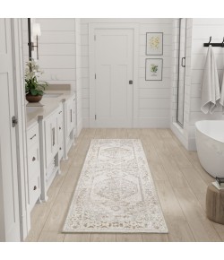 Nourison Home Astra Machine Washable ASW11 Grey 2 ft. 2 in. X 8 ft. Area Rug