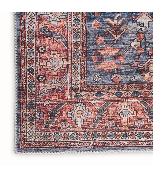 Nourison Brilliance Machine Washable Navy Brick Rug WSB02 2 ft. X 3 ft. 9 in. Rect. - Rugs Town Nourison Brilliance Machine Washable Navy Brick WSB02 2 ft. X 3 ft. 9 in. Rect. Rug