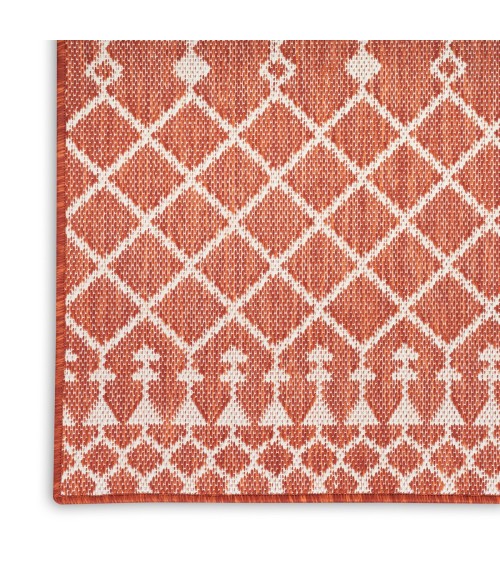 Nourison Positano Terracotta POS02 2 ft. X 6 ft. Rect. Rug