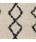 Nourison Geometric Shag Ivory/Charcoal GOS01 2 ft. 2 in. X 3 ft. 9 in. Rect. Rug