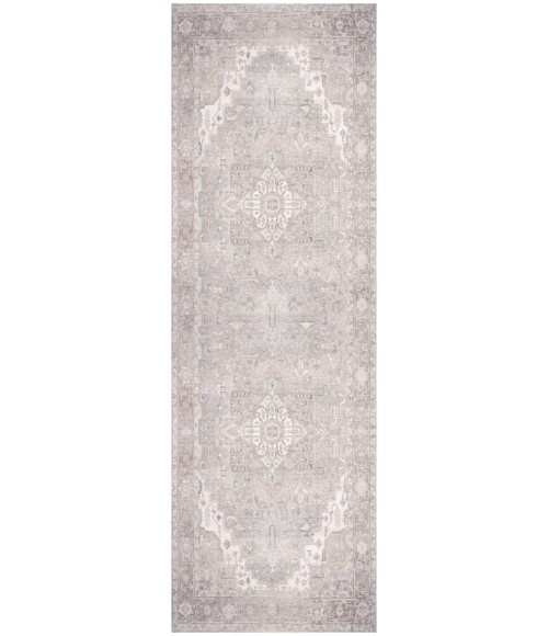 Nourison Vintage Washables Light Blue VWS07 2 ft. X 6 ft. Rect. Rug