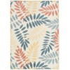 Nourison Aloha Ivory Blue ALH18 5 ft. 3 in. X 7 ft. 5 in. Rect. Rug