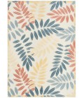 Nourison Aloha Ivory Blue ALH18 5 ft. 3 in. X 7 ft. 5 in. Rect. Rug
