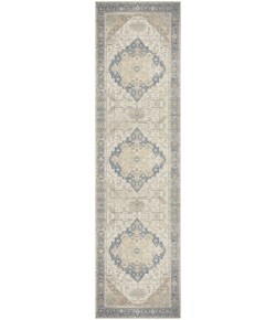 Nourison Vintage Washables Blue Green VWS13 2 ft. 2 in. X 8 ft. Rect. Rug