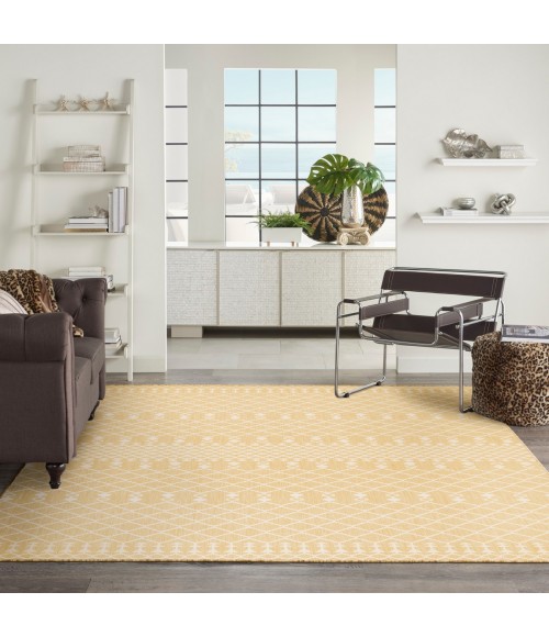 Nourison Positano Yellow POS02 9 ft. X 12 ft. Rect. Rug