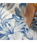 Nourison Pompeii Ivory Blue PMP02 5 ft. 3 in. X 7 ft. 3 in. Rect. Rug