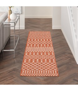 Nourison Positano Terracotta POS02 2 ft. X 6 ft. Rect. Rug