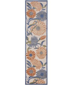 Nourison Aloha Beige Multicolor ALH33 2 ft. X 6 ft. Rect. Rug