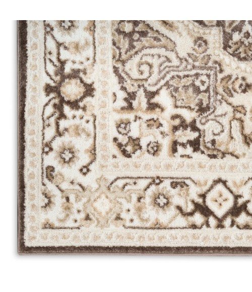 Nourison Dekor Brown Ivory DEK08 4 ft. X 6 ft. Rect. Rug