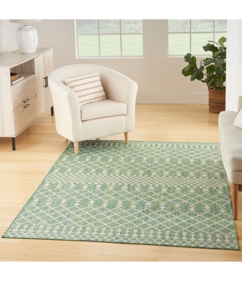 Nourison Positano Blue Green POS02 5 ft. X 7 ft. Rect. Rug