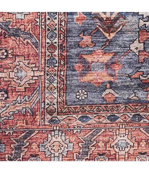 Nourison Brilliance Machine Washable Navy Brick Rug WSB02 2 ft. X 3 ft. 9 in. Rect. - Rugs Town Nourison Brilliance Machine Washable Navy Brick WSB02 2 ft. X 3 ft. 9 in. Rect. Rug