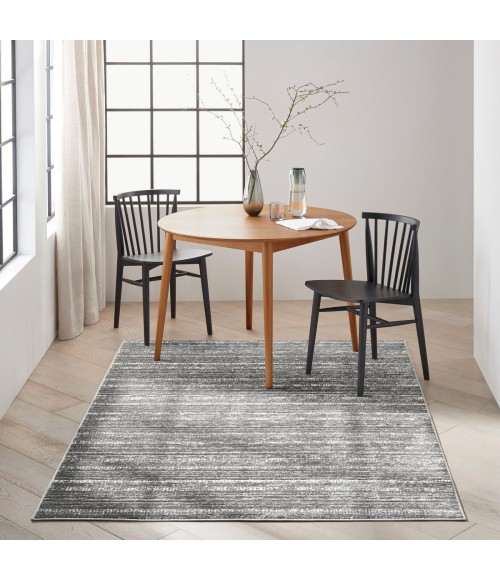 Calvin Klein CK011 Verdant Charcoal Ivory VRD04 5 ft. X 7 ft. Rect. Rug