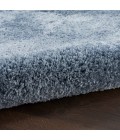 Nourison Luxurious Shag Light Blue LXR05 4 ft. X 6 ft. Rect. Rug