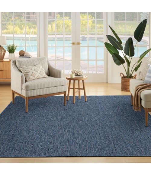 Nourison Practical Solutions Navy Blue PSL01 10 ft. X 14 ft. Rect. Rug