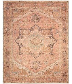 Nourison Vintage Washables Coral Multicolor VWS11 7 ft. 10 in. X 9 ft. 10 in. Rect. Rug