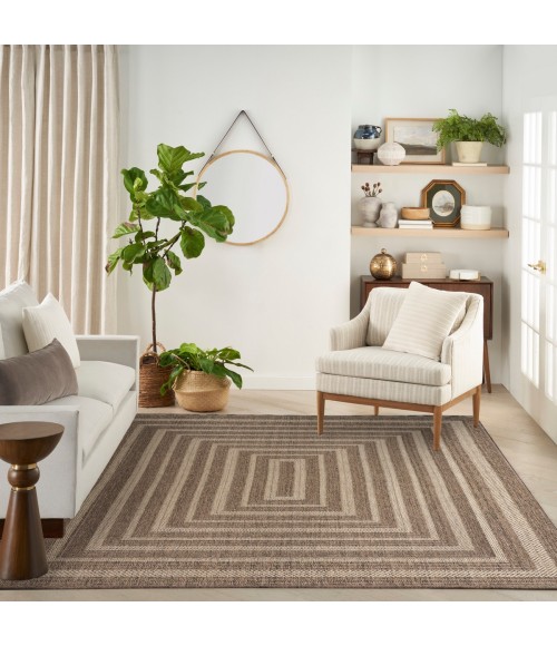 Nourison Tulum Brown TLM04 9 ft. X 12 ft. Rect. Rug