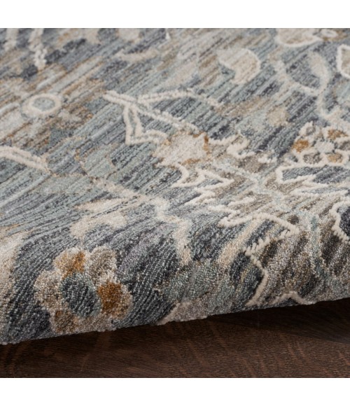 Nourison Nyle Navy Multicolor NYE02 2 ft. 3 in. X 12 ft. Rect. Rug