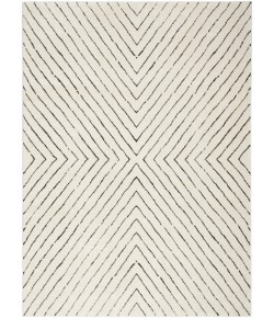 Nourison Cozy Modern Ivory Black CMD01 5 ft. 3 in. X 7 ft. Rect. Rug