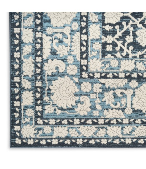 Nourison Grace Blue GCE01 7 ft. 10 in. X 9 ft. 10 in. Rect. Rug