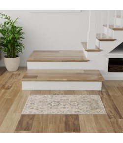 Nourison Oushak Home Cream OUS01 2 ft. X 4 ft. Rect. Rug