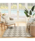 Nourison Positano Light Grey POS04 4 ft. X 6 ft. Rect. Rug