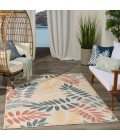 Nourison Aloha Ivory Blue ALH18 5 ft. 3 in. X 7 ft. 5 in. Rect. Rug