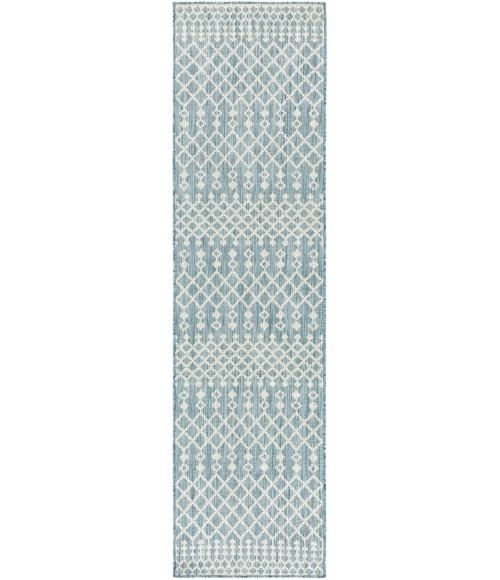 Nourison Positano Aqua POS02 2 ft. 2 in. X 10 ft. Rect. Rug