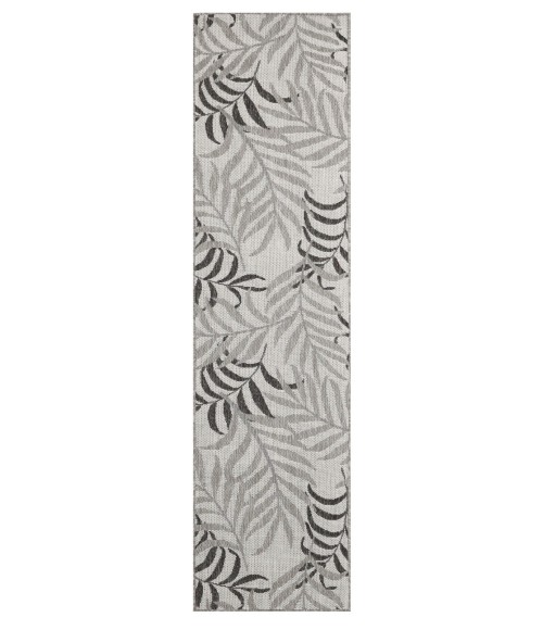 Nourison Garden Oasis Grey GOA01 2 ft. X 6 ft. Rect. Rug