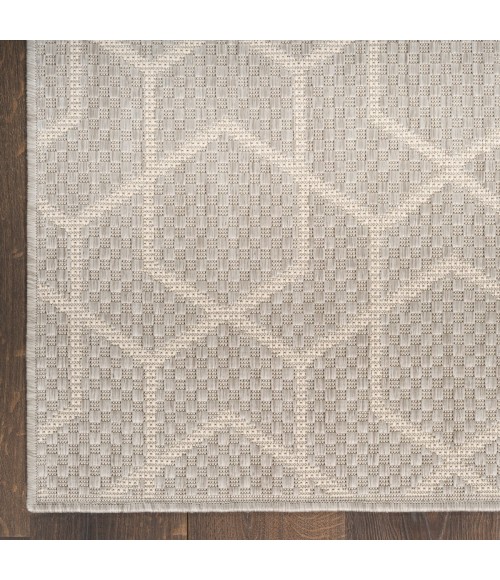 Nourison Horizon Indoor/Outdoor Grey HOZ01 8 ft. X 10 ft. Rect. Rug