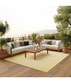 Nourison Positano Yellow POS02 8 ft. X 10 ft. Rect. Rug