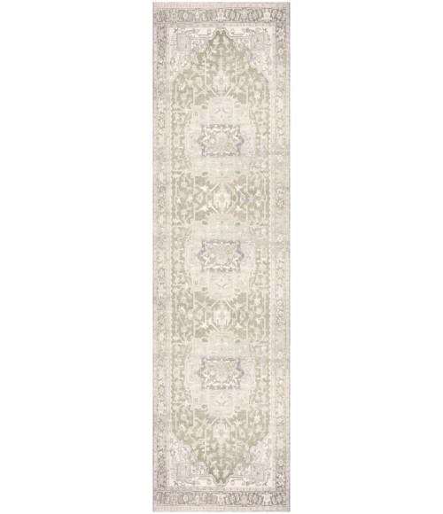 Nourison Vintage Washables Green Rug VWS08 2 ft. 2 in. X 8 ft. Rect. - Rugs Town Nourison Vintage Washables Green VWS08 2 ft. 2 in. X 8 ft. Rect. Rug