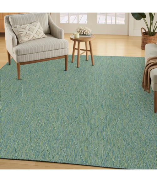 Nourison Practical Solutions Blue Green PSL01 10 ft. X 14 ft. Rect. Rug