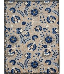Nourison Home Aloha ALH17 Natural Blue 9 ft. X 12 ft. Area Rug