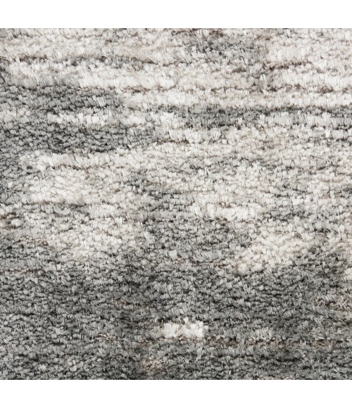 Nourison Luxurious Shag Charcoal Ivory Rug LXR02 7 ft. 10 in. X 9 ft. 10 in. Rect. - Rugs Town Nourison Luxurious Shag Charcoal Ivory LXR02 7 ft. 10 in. X 9 ft. 10 in. Rect. Rug