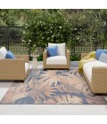 Nourison Aloha Blue Rose ALH43 7 ft. 10 in. X 10 ft. 6 in. Rect. Rug
