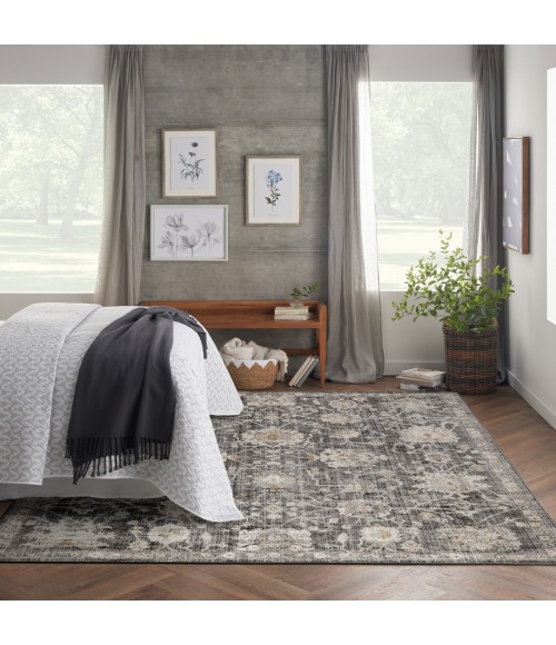 Nourison Oushak Home Charcoal OUS01 7 ft. X 10 ft. Rect. Rug